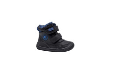 PROTETIKA, TARIK black - chlapecká zimní barefoot obuv