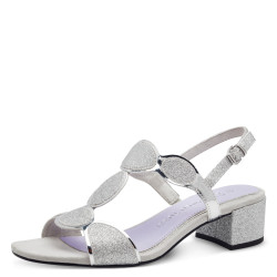 MARCO TOZZI, 2-28231-44 941 - dámské stříbrné sandály