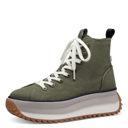 TAMARIS, 1-25201-20 722 - dámské olivové tenisky