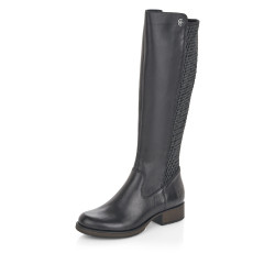 RIEKER, Z9591-00 - dámské černé kozačky