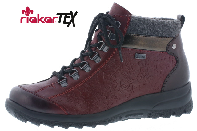 detail RIEKER, L7144-35 dámská kotníková obuv