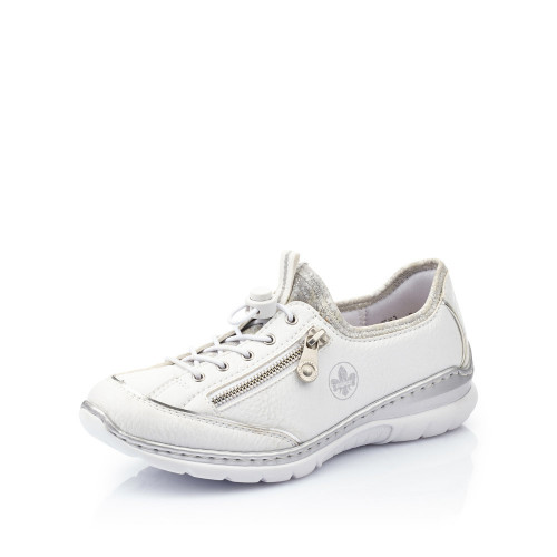 RIEKER, L32P2-80 dámské bílé tenisky, vycházková obuv