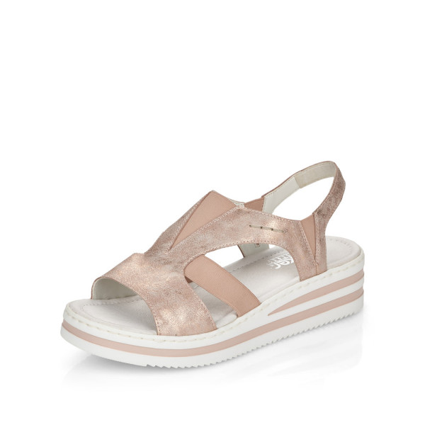 detail RIEKER, V02Y5-31 - dámské sandály