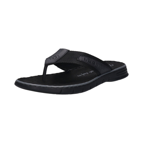 detail BUGATTI, 311-A3280-6912 1011 - pánské černé žabky