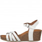 náhled TAMARIS, 1-28342-24 117 dámské bílé sandály, vycházková obuv