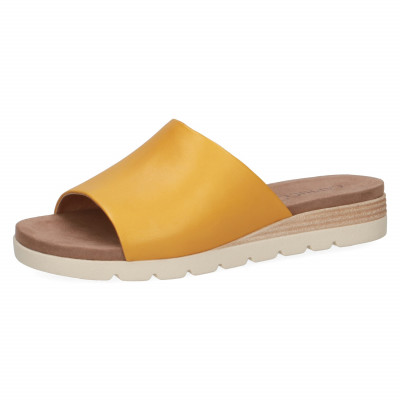 CAPRICE,9-27102-24 639 dámské žluté pantofle, vycházková obuv