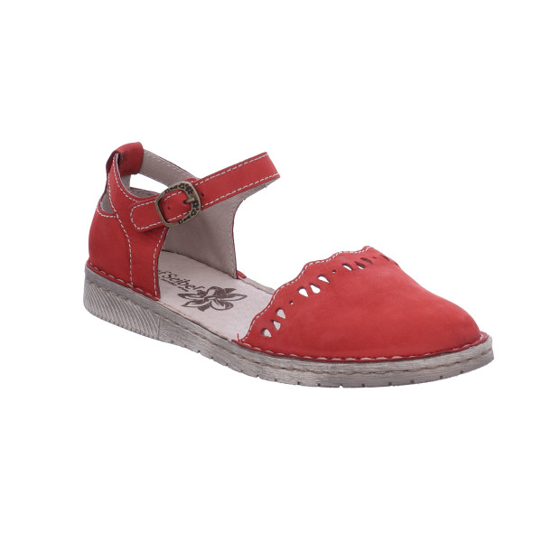 detail JOSEF SEIBEL, 71836 904 470 dámské červené sandály, vycházková obuv