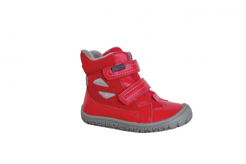 PROTETIKA, ELIS red - dívčí zimní barefootová obuv