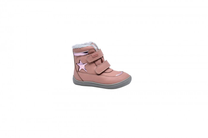 detail PROTETIKA, LINET rosa - dívčí zimní barefoot obuv