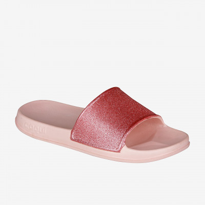 COQUI, TORA candy pink glitter - dámské růžové pantofle