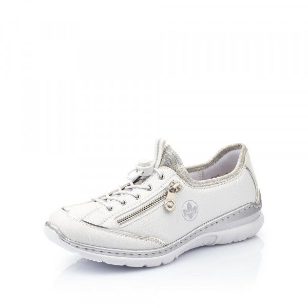 detail RIEKER, L32P2-80 dámské bílé tenisky, vycházková obuv