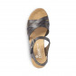 náhled RIEKER, 61963-00 dámské černé sandály, vycházková obuv