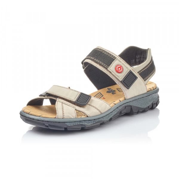 detail RIEKER, 68851-60 - dámské béžové sandály