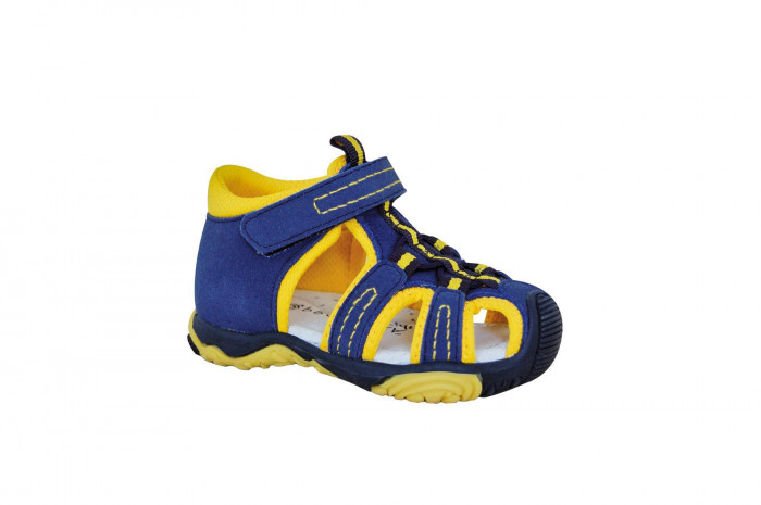 detail PROTETIKA, SID yellow - chlapecké modré sandály