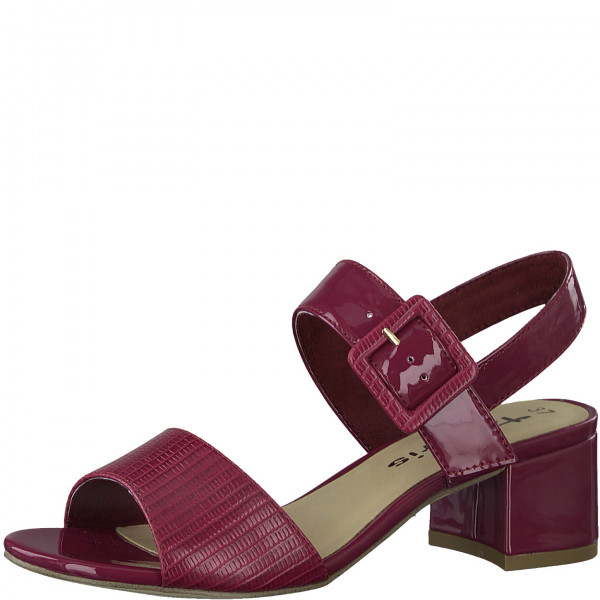 detail TAMARIS, 1-28211-24 640 dámské vínové sandály, vycházková obuv